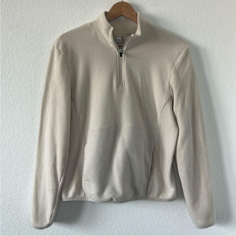 Zella Fleece Quarter Zip Pullover